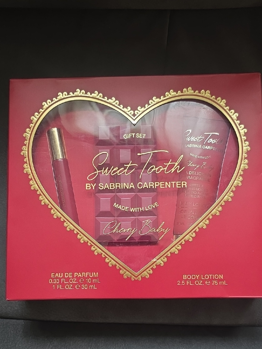Sweet Tooth by Sabrina Carpenter Cherry Baby Gift Set - Pink